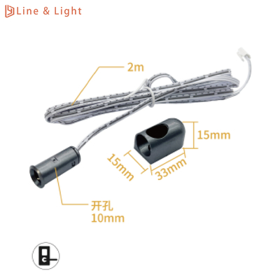 DC 12-24V LED Schrankenlicht Türschalter eingeschaltet / Oberflächen drahtloser Türsensor